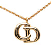 Dior Gold Plated CD Logo Pendant Necklace Secondhand