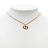 Dior Gold Plated CD Logo Pendant Necklace Secondhand