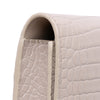 Saint Laurent Croc Embossed Leather Monogram Kate Tassel Wallet on Chain Secondhand