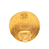 Chanel CC Gold Plated Grapevine Round Clip On Earrings Secondhand