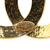 Chanel Gold Plated CC Brooch Secondhand