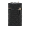 Chanel CC Quilted Caviar Phone Holder With Chain Secondhand