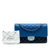 Chanel Medium Classic Tricolor Lambskin Double Flap Secondhand