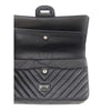 Chanel Chevron Lambskin So Black Reissue 2.55 Double Flap 225 Secondhand