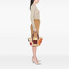 LOEWE Large Floral Embroidered Raffia Basket Tote Secondhand