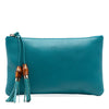 Gucci Calfskin Bamboo Clutch Secondhand