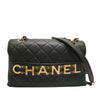 Chanel Medium Quilted Lambskin Logo Enchained Flap Secondhand