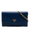 Prada Saffiano Wallet On Chain Secondhand