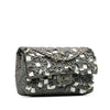 Chanel Medium Cotton Striped Double Flap Secondhand