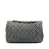 Chanel Medium Cotton Striped Double Flap Secondhand