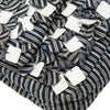 Chanel Medium Cotton Striped Double Flap Secondhand