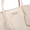 Prada Mini Scamosciato Trimmed Glace Calf Twin Pocket Satchel Secondhand