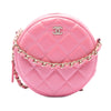 Chanel Quilted Lambskin Round Pearl Clutch with Chain Secondhand
