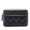 Chanel CC Quilted Lambskin Zip Around Jewelry Case Secondhand