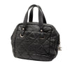 Chanel Quilted Coated Canvas Paris Biarritz Bowler Bag Secondhand