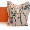 Hermès Toile H Quadrige Beach Bag Secondhand
