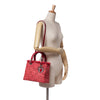 Dior Medium Tweed Fringe Rhinestone Lady Dior Secondhand