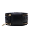 Chanel Quilted Glazed Lambskin Handle With Care Round Vanity Case with Chain Secondhand