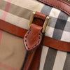 Burberry Small Leather Trimmed House Check Canvas Bridle Orchard Satchel Secondhand