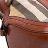 Burberry Small Leather Trimmed House Check Canvas Bridle Orchard Satchel Secondhand