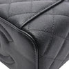 Chanel Small CC Quilted Caviar Vanity Case With Chain Secondhand