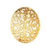 Chanel Gold Plated Round Brooch Secondhand