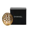 Chanel Gold Plated Round Brooch Secondhand