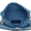 Chanel Fringe Denim Mood Clutch with Chain Secondhand