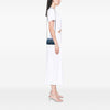 Chanel Fringe Denim Mood Clutch with Chain Secondhand