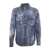 Secondhand Roberto Cavalli Tie-Dye Suede Shirt - '00s