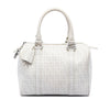 Fendi Zucchino Coated Canvas Boston Bag Secondhand