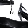 ROCHAS Velvet and Patent Leather Pumps in Black, Size 37 EU Secondhand
