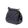 Chanel CC Quilted Patent Frame Flap Clutch with Chain Secondhand