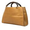 Gucci Calfskin Bamboo Handbag Secondhand
