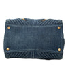 Miu Miu Matelasse Denim Biker Tote Secondhand