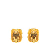 Chanel Gold Plated CC Clip On Earrings Secondhand