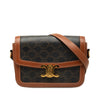 Celine Classique Triomphe Coated Canvas and Calfskin Triomphe Crossbody Secondhand