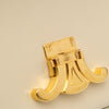 Celine Shiny Calfskin Triomphe Claude Shoulder Bag Secondhand
