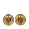 Secondhand Hermès Gold Plated Horn Sellier Clip On Earrings