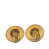 Secondhand Hermès Gold Plated Horn Sellier Clip On Earrings
