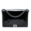 Chanel Extra Large Patent Boy Reverso Flap Secondhand