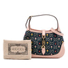 Gucci Limited Edition Mini GG Denim Embroidered Floral Jackie 1961 Crossbody Secondhand