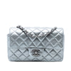 Chanel Small Quilted Metallic Lambskin Single Flap Secondhand