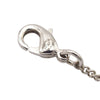 Chanel Silver Plated Crystal CC Logo Pendant Necklace Secondhand