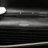 Saint Laurent Bicolor Grain De Poudre Chevron Monogram Envelope Chain Wallet Secondhand