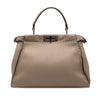 Fendi Medium Leather Selleria Peekaboo Iconic Satchel Secondhand