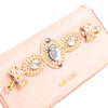 Miu Miu Goatskin Madras Crystal Studded Clutch Secondhand