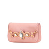 Miu Miu Goatskin Madras Crystal Studded Clutch Secondhand