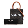 Secondhand Celine Mini Triomphe Coated Canvas Vertical Cabas Satchel