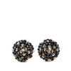 Chanel Beaded Round Clip On Earrings Secondhand